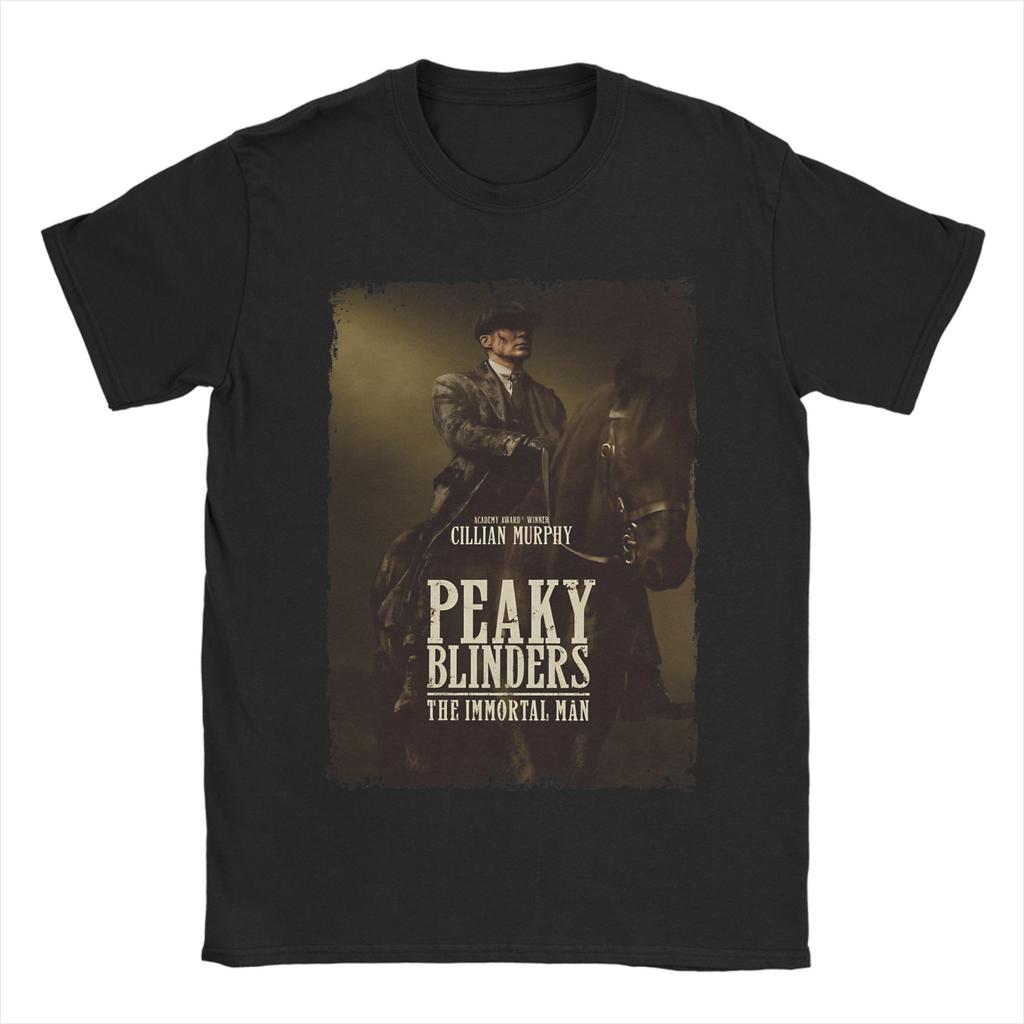 Men Women Print Tommy Shelby Peakys Blinders The Immortal Man T Shirt Tee Pure Cotton T-shirts Clothing 2026 Summer