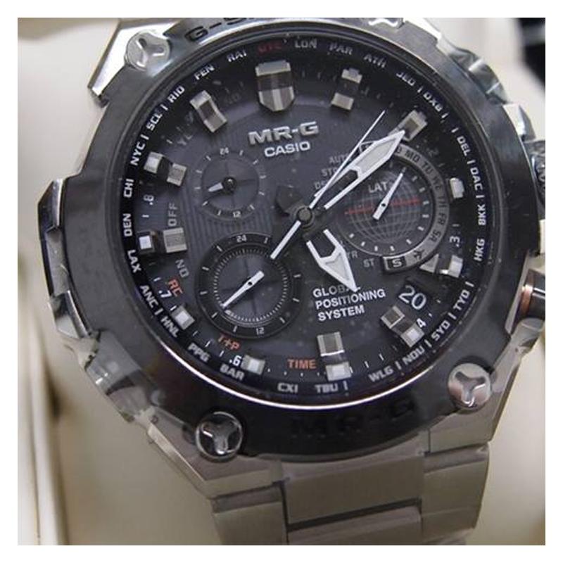 Casio Serie MR-G Serie G-SHOCK Sistema de corrección de hora por GPS reloj inteligente clásico movimiento de cuarzo solar correa de titanio japonés y coreano MRG-G1000D-1