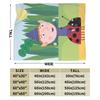 Cartoon B-Ben und H-Holly Decken Samt Multifunktionale Leichte Überwurfdecke für Bett Schlafzimmer Bettwäsche Überwürfe