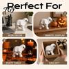 Lustige Geste Geist Dekoration Halloween Figur mit Mittelfinger, Niedliche Statue, Kreative Tischdekorationen Gruselige Harz Humor Schreibtisch für Party Home Office