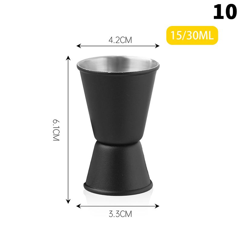 1 Pezzo 15/30ml o 30/60ml Bicchiere Dosatore Cocktail in Acciaio Inossidabile Doppia Testa Bicchiere Dosatore Alcolico Bicchiere Misurino Bar Once Articoli per la Cucina
