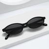 Retro Oval Frame Sunglasses Fashion Personalized Trendy Small Frame Sunglasses Punk Cat Eyes Sunshade Sun Protection Glasses