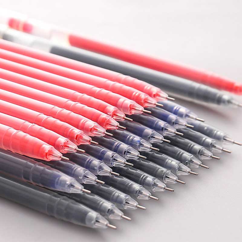 Neutral Pen Large Capacity Syringe Pen Red and Blue Carbon Water Pen Signature Pen 0.5mm Student Examination