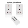 30m/100ft Long Range Remote Control Plug Socket 13A/3000W Heavy Duty Wireless Light Switch