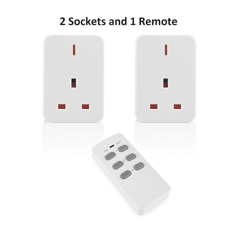 30m/100ft Long Range Remote Control Plug Socket 13A/3000W Heavy Duty Wireless Light Switch