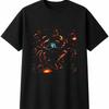 Cancer Crab Space Mens Womens T-Shirt Universe Graphic Unisex Novelty Gift Tee
