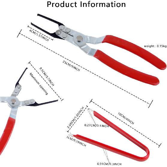 2 PCS Relay Tester, Electrical Disconnect Pliers, Automotive Relay Fmm Fuses Puller Tool, Automotive Relay Tester (Red)