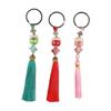Cat Kids Toy Random Tassel Key Holder Lucky Cat Keyring Weaving Key Chains Lucky Cat Keychain