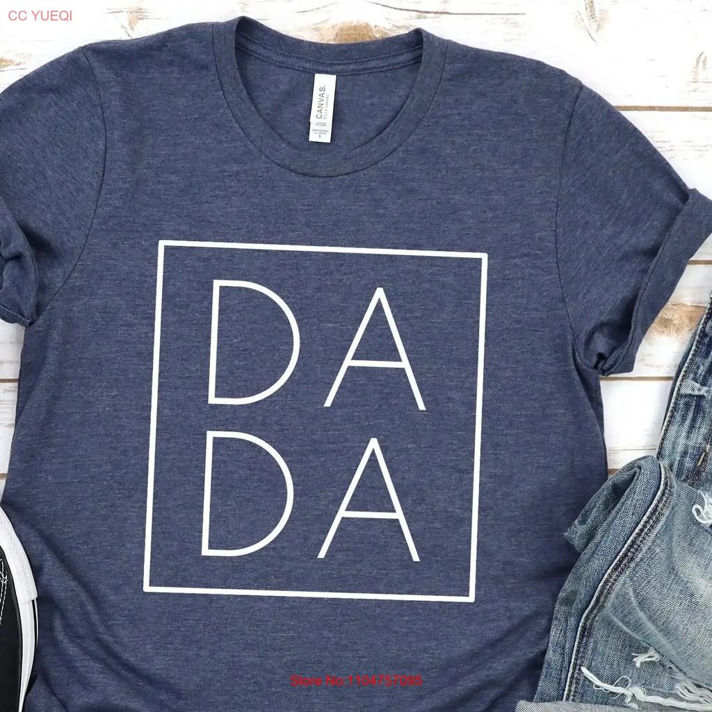 Dada T Shirt For Father Fathers Day Birthday Dad Christmas Papa Vintage Graphic Designer Clothes Unisex Fashion Soft