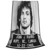 Rambo First Blood John J Rambo Mug Shot Blanket Velvet Comfort Super Soft Couch Blanket Home Decotation