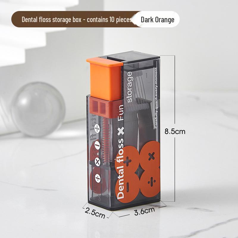 Automatic Pop-up Portable Mini Floss and Toothpick Storage Box