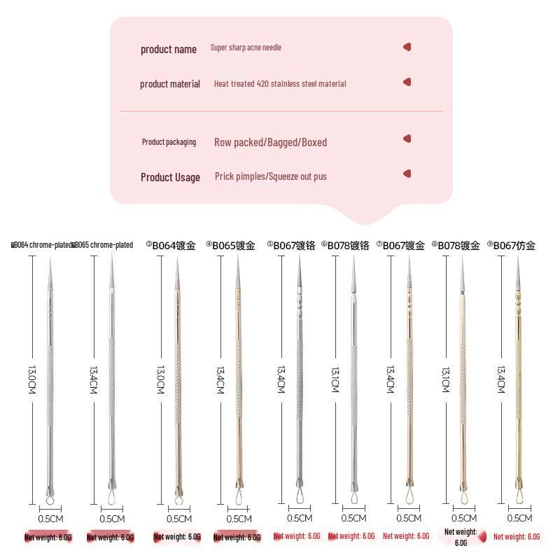 Ultra-Fine Acne & Blackhead Removal Needle: Salon Quality for Comedone & Milia Treatment