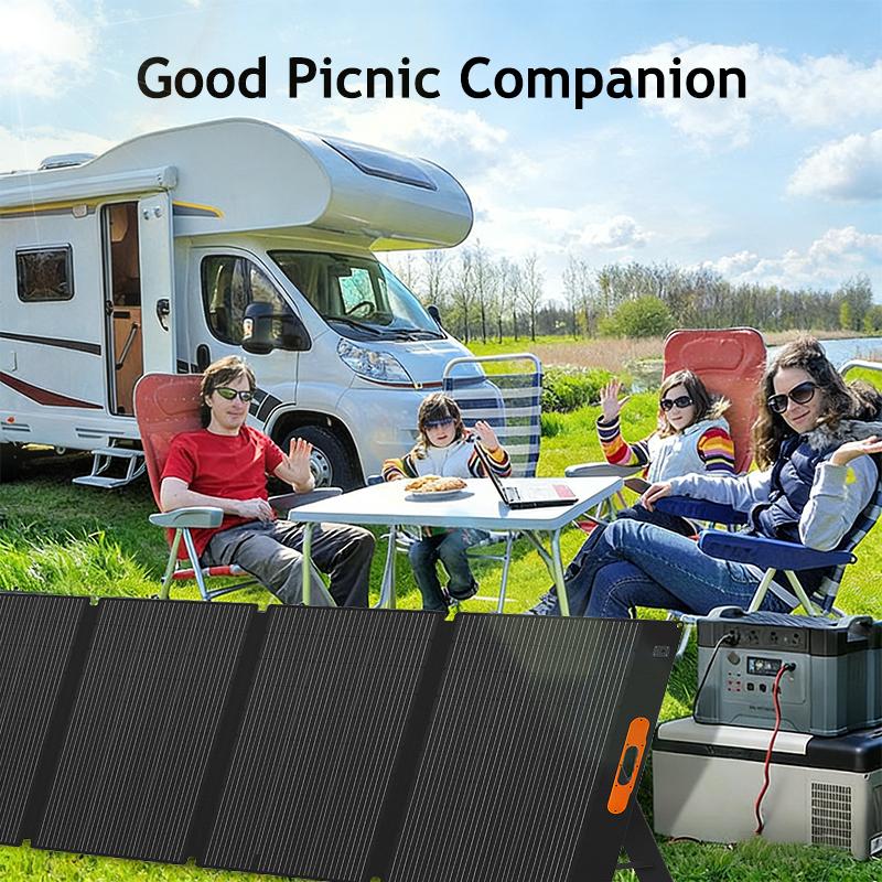 220W Portable Solar Panel 420W Foldable Solar Panel Kit Waterproof Power Backup Solar Charger for Power Station Camping Solar