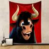 Ferdinand Bull Tapestry Wall Hanging, Animated Bull Movie Poster Art, Family Wall Decor for Bedroom Living Room Dorm