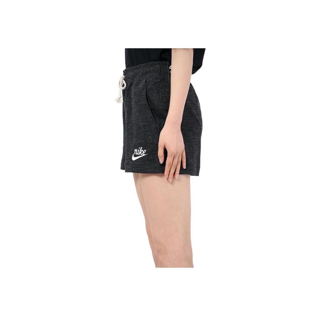 Nike Logo Print Drawstring Breathable Casual Sports Regular Shorts Women shorts Gray CJ1827-010