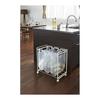 Separation Dust Wagon Tower 3 Separation White Dust Box Plastic Bag Yamazaki Jitsugyo Separation Trash Can Trash Can Stylish Slim Kitchen Casters