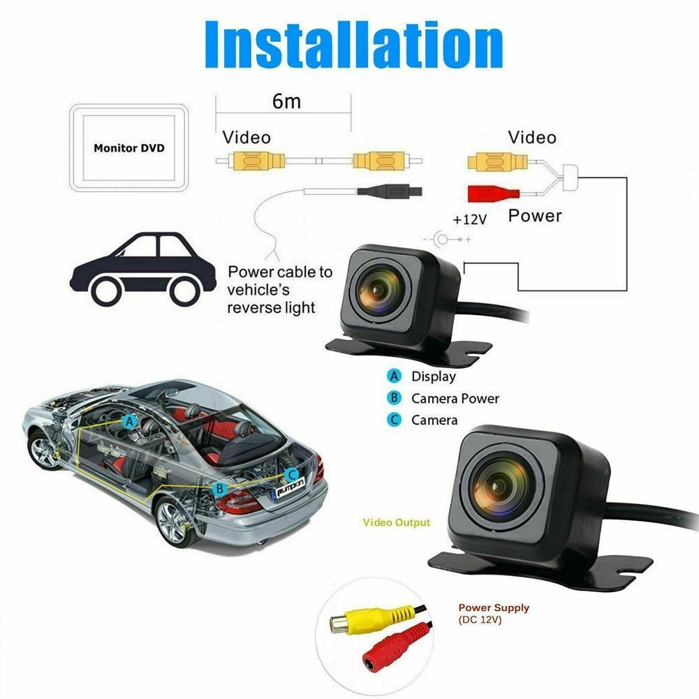 Universal Car Rearview Camera Waterproof HD Night Vision Reversing Camera Auto Parking Monitor Car Reversing Image Camera