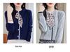 Autumn 2023 Women's Wool Knitwear: Stylish Scarf-Collar Cardigan Sweater