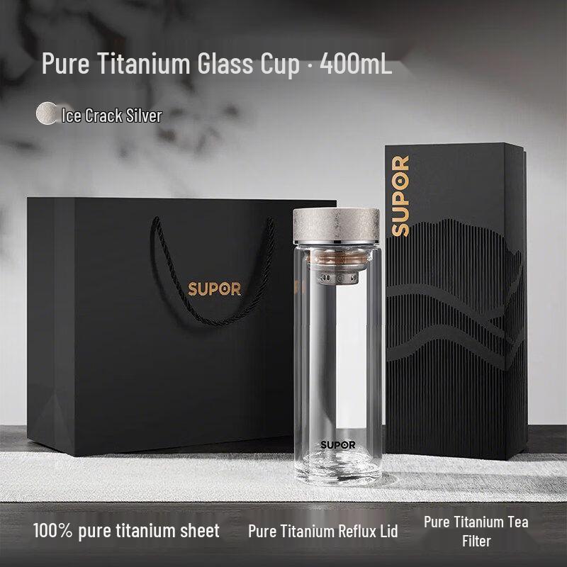 Supor Double-Layer Borosilicate Glass Tea Cup