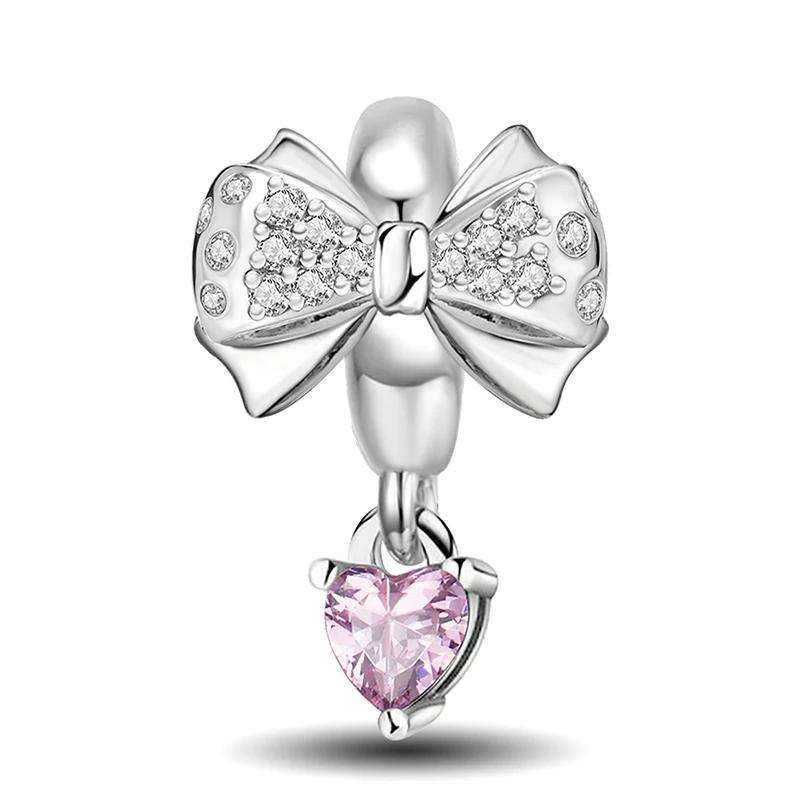 Copper Ladybug Clover Bow Flowers Pendant Bead Diy Bracelet Bangle Making Gift Of High Quality Fine Jewelry