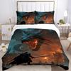3pcs bedding set Dragon Slayer Includes 1 Comforter + 2 Pillowcases, Without Pillow Inserts, Soft Comfortable, Lightweight Breathable043