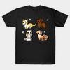 New Fashion Men T Shirt Cutie Dogs Group Print Short Sleeve Tops Tees Casual