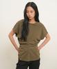 GENERALIDEA Back Point Draped T-Shirt [Khaki] / Gf2Lts524
