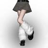 Faux Furs Leg Warmer,Y2K Warm Cozy Fuzzy Leg Warmer Boot Cuffs Cover for Womens