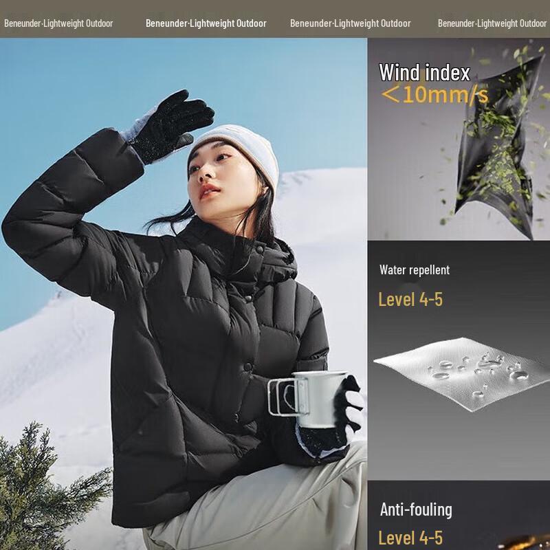 Beneath the Banana Tree Women's High-Warmth Water-Repellent Down Jacket HD86424