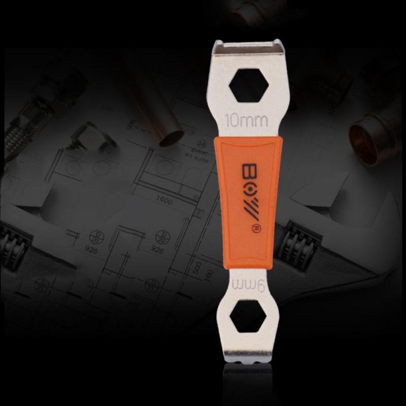 Tragbarer Multifunktions-Fahrradkettenblatt-Schlüssel Kurbelgarnitur Schraube Festes Kettenblatt