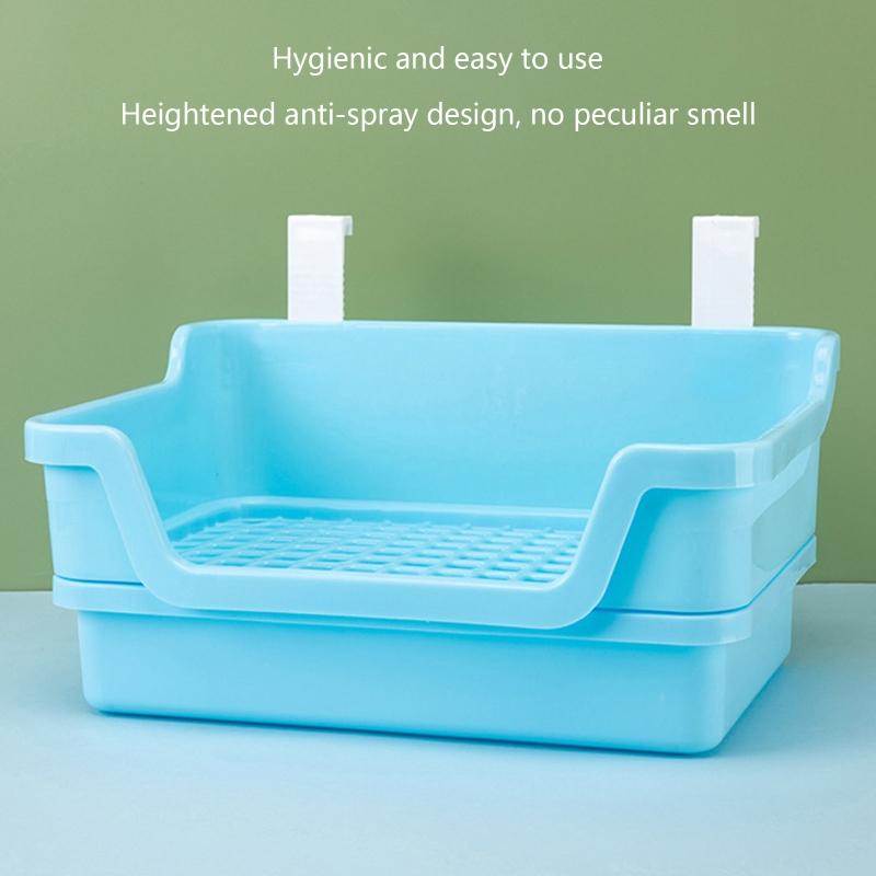 Lettiera per Conigli per Piccoli Animali Criceto Furetto Cincillà Criceto Coniglio Animale Domestico Lettiera Toilette Scatola Sabbietta Addestratore al Vasino