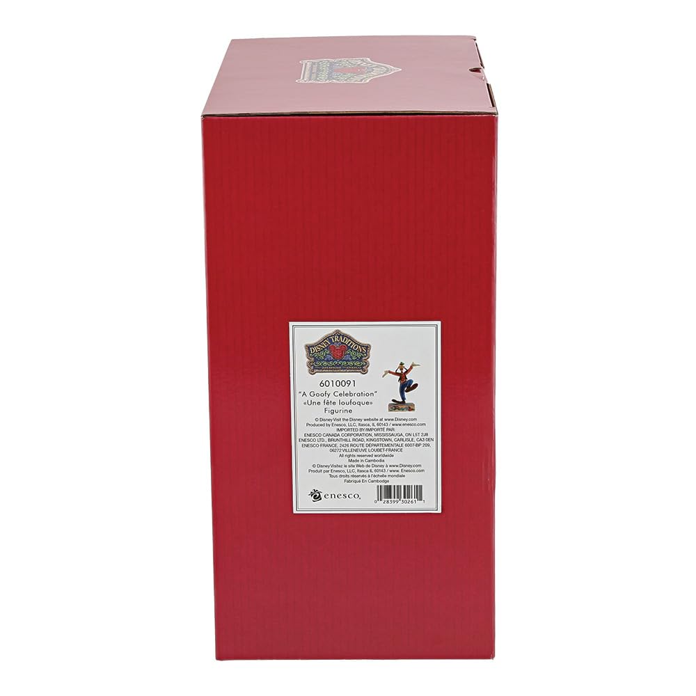 Disney Traditions Goofy Celebration 6010091 Dimensions: W10 X H21.7 X D6.1cm