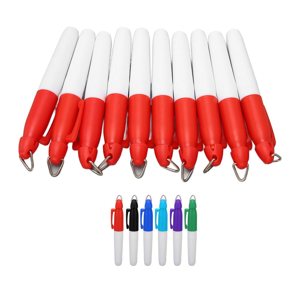 10pcs Golfing Marker Pen Oil Based Waterproof Portable Ball Line Marker Tool Ball Alignment Tool for