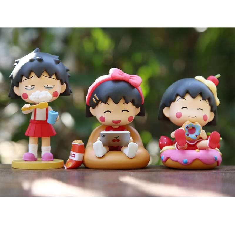 Whimsical Cherry Maruko Anime Figure Adorable Pvc Collectible Doll For Decoration