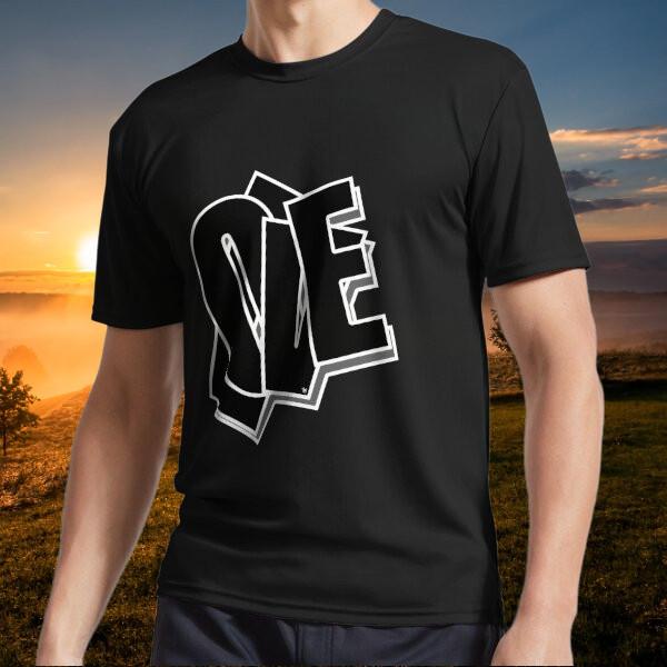 New item Love Typo Graphic Logo Active Logo T-Shirt XXXL