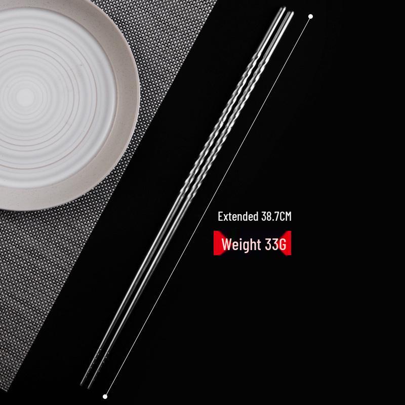 Cheng Hui Jie Stainless Steel Extended Chopsticks for Cooking & Frying