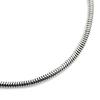 Srebrny Naszyjnik Łańcuszek Wężykowy ze Srebra Próby 925 dla Mężczyzn [Srebrny, Standardowa Szerokość 3 mm, Długość 60 cm]