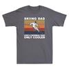 Skiing Dad Like A Normal Dad Only Cooler Vintage Unisexs TShirt Gift For Father