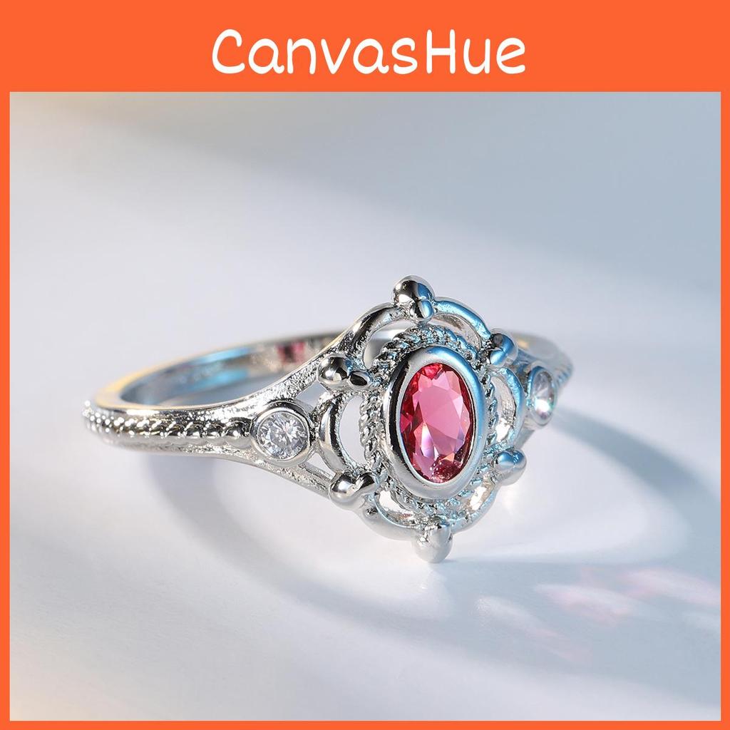 Elegant Ruby Inlaid Thai Silver Black Ring Fashion Statement For Women Perfect For Engagement Sizes 6 To 10