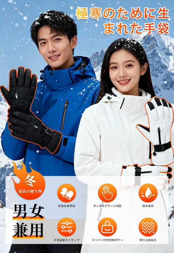 RACEAST Ski Kalte Smartphone Fleece Verstellbar Geeignet für und Motorrad Handschuhe, Wetter, Kompatibel, Futter, Wasserabweisend, Anti-Rutsch, Handgelenk,