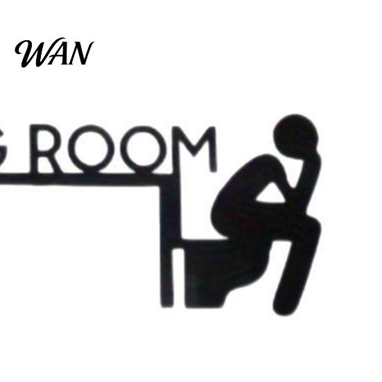 Placa Divertida para Baño Cartel para Puerta de Sala de Pensamiento Arte de Pared Decoración Metálica Humorística Topper para Inodoro Marco de Hierro Negro para Baño Fácil Instalación