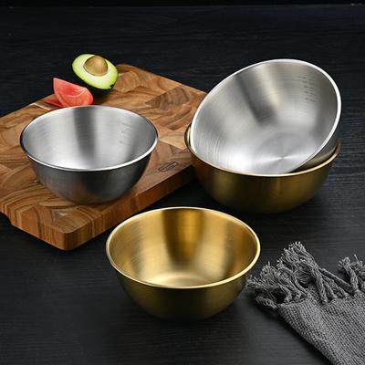 Domácí nerezová salátová mísa s váhou, korejské ramen nudle, ovoce, mísy, kuchyňské nádobí, nádobí