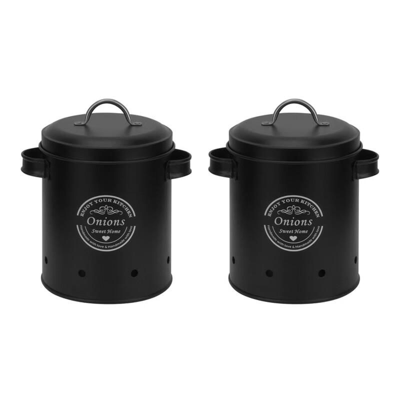 Kitchen Carbon Steel Vegetable Storage Canisters