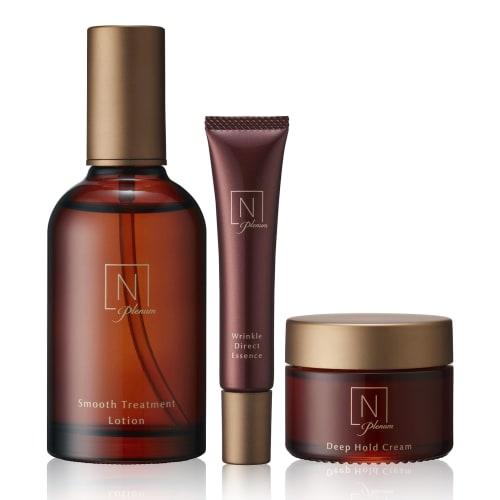 

[Лосьон, эмульсия, сыворотка красоты] N organic Plenum Smooth Treatment Lotion [100 мл], крем глубокой фиксации [47 г], эссенция против морщин [15 г]