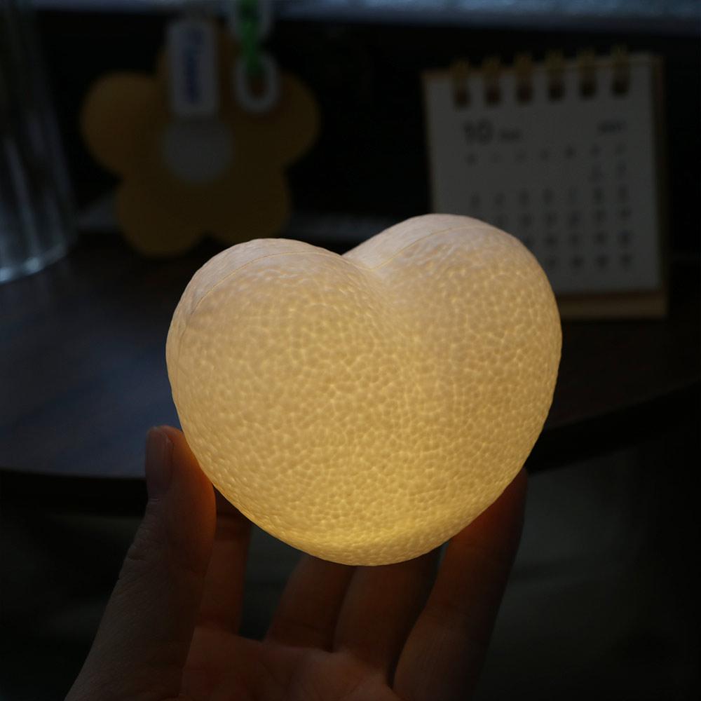 Pink White Heart Shaped  LED Lamp Atmosphere Decoration Ambient Light  Wedding