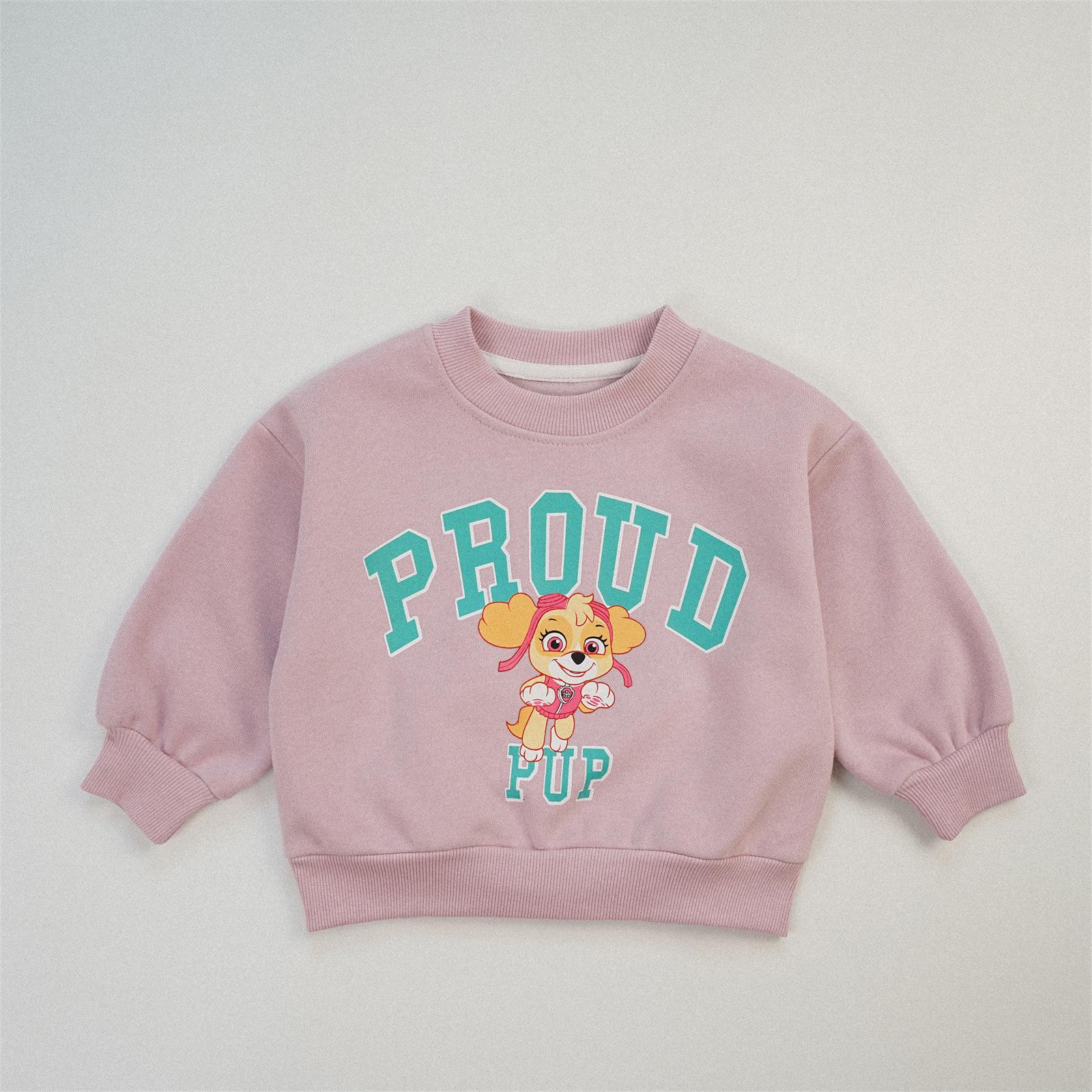 2025 Korean Style Cartoon Pullover Hoodie for Toddlers - Boys & Girls 100 cm
