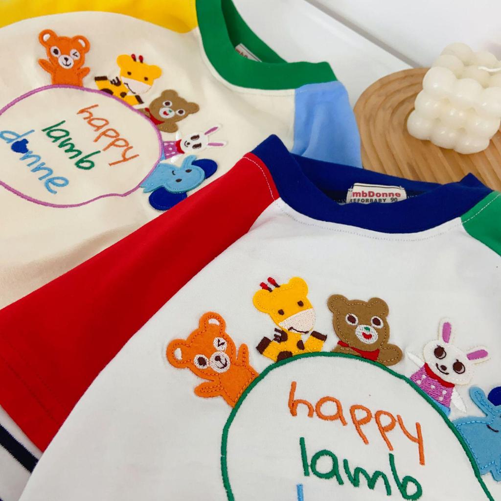 Toddler Boys' Cartoon Embroidery Striped Long-Sleeve T-shirt - Spring 2026 Collection