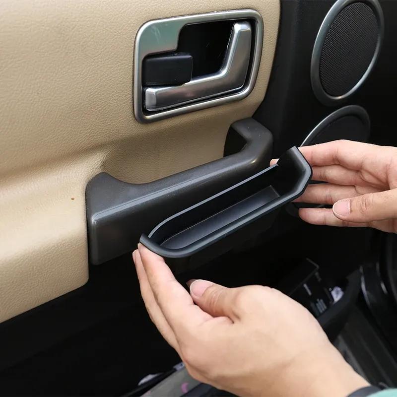2PCS ABS Car Door Storage Box Phone Tray For Land Rover Discovery 3 LR3 2004-2009 Multipurpose Tidy Container Accessories
