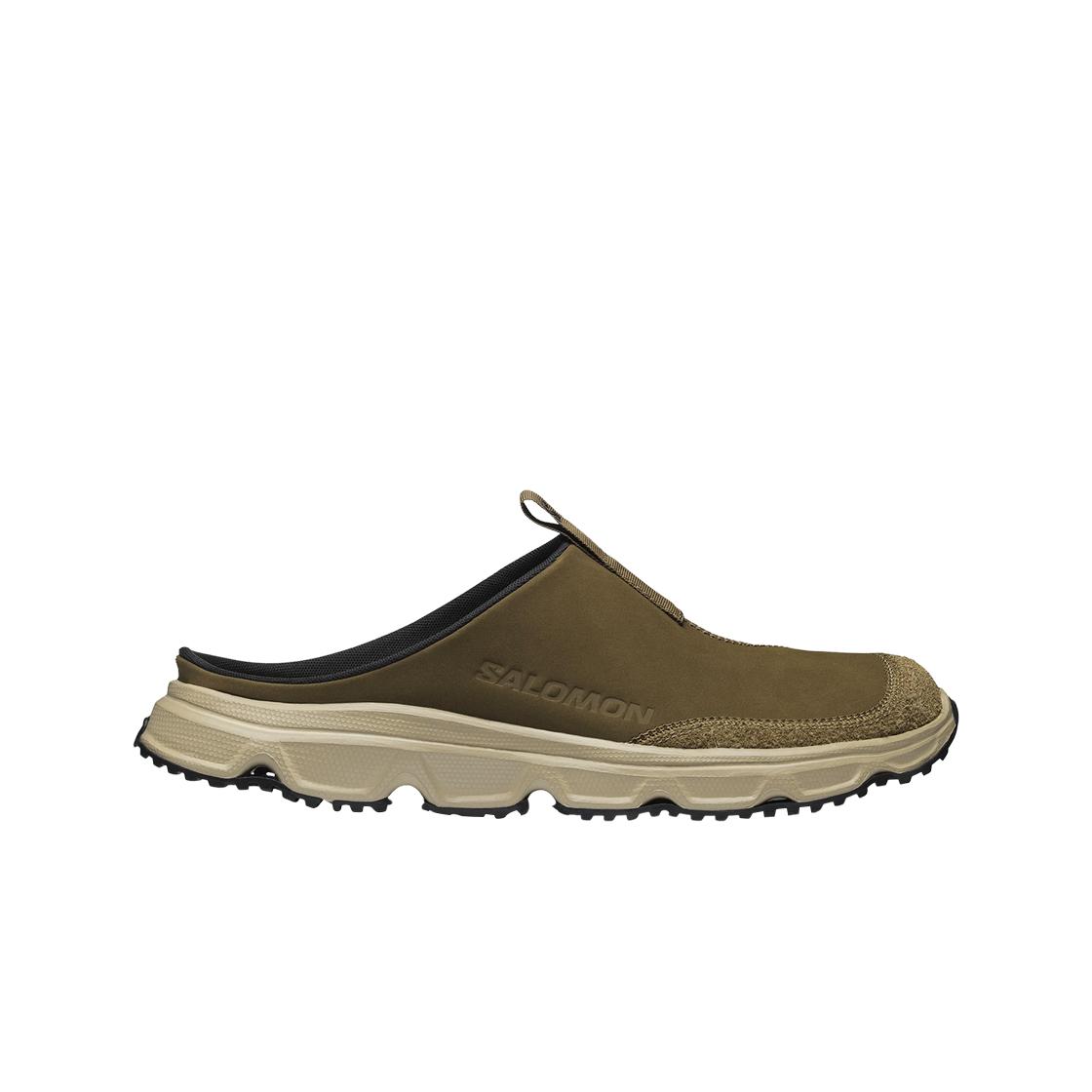 Salomon RX Slide Leather Advanced Kangaroo Men Sneakers Brown Safari Black L41752000 40