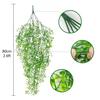 2Pcs 55CM Artificial Plants Vine Hanging Leaves Vines for Home Room Decor Garden Wedding Decoration Outdoor Decor Fake Plant
